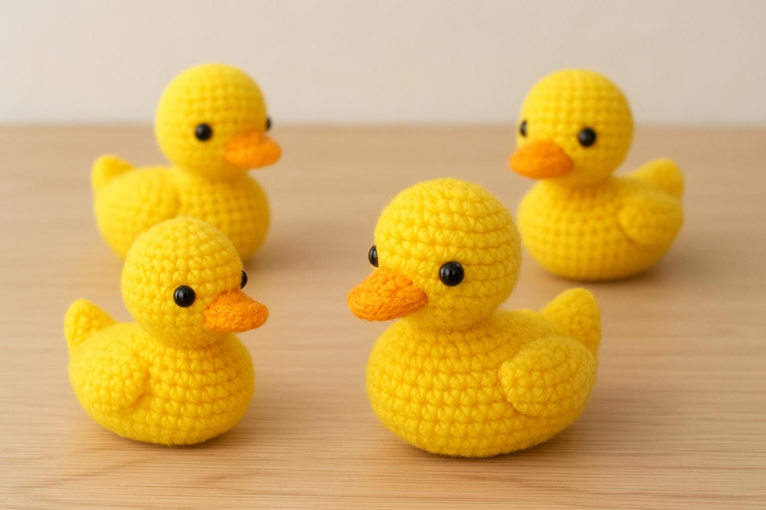 kawaii Amigurumi Rubber Duck Pattern – Easy Crochet PDF Tutorial – Baby Duck Crochet Pattern