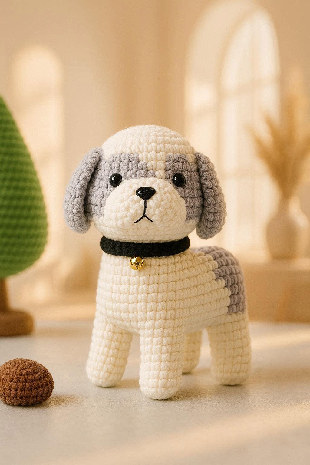 Shih Tzu Dog Amigurumi Crochet Pattern – PDF Instant Download – Cute Handmade Puppy Toy Tutorial