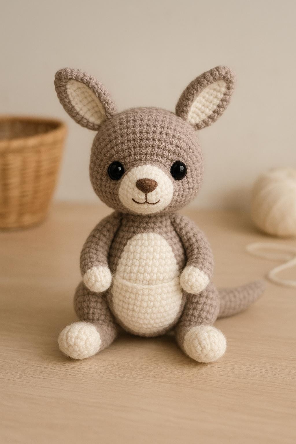 Kangaroo Amigurumi Crochet Pattern – Cute Handmade Toy Tutorial | Canguro