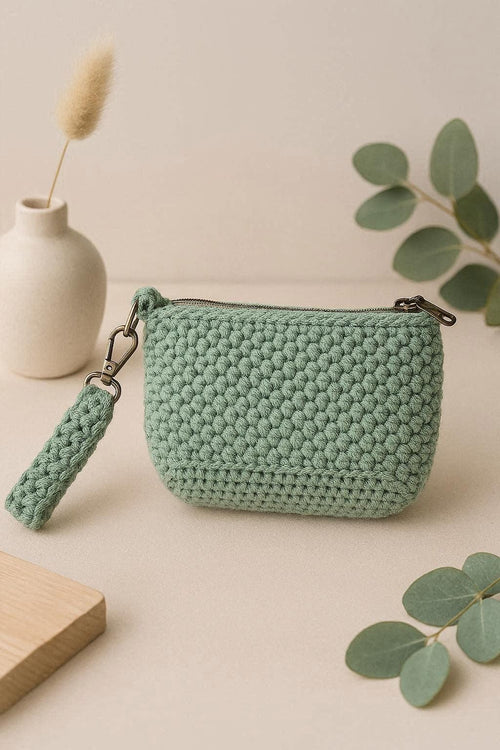 2 in 1 PDF Pattern Crochet Pouch Bundle, Crossbody Bag and Small Essentials Pouch, Modern Crochet Bag Pattern