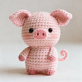Adorable Pig Amigurumi Crochet Pattern PDF - Cute Pink Piggy Plush Toy Tutorial - Easy Beginner Friendly Digital Download