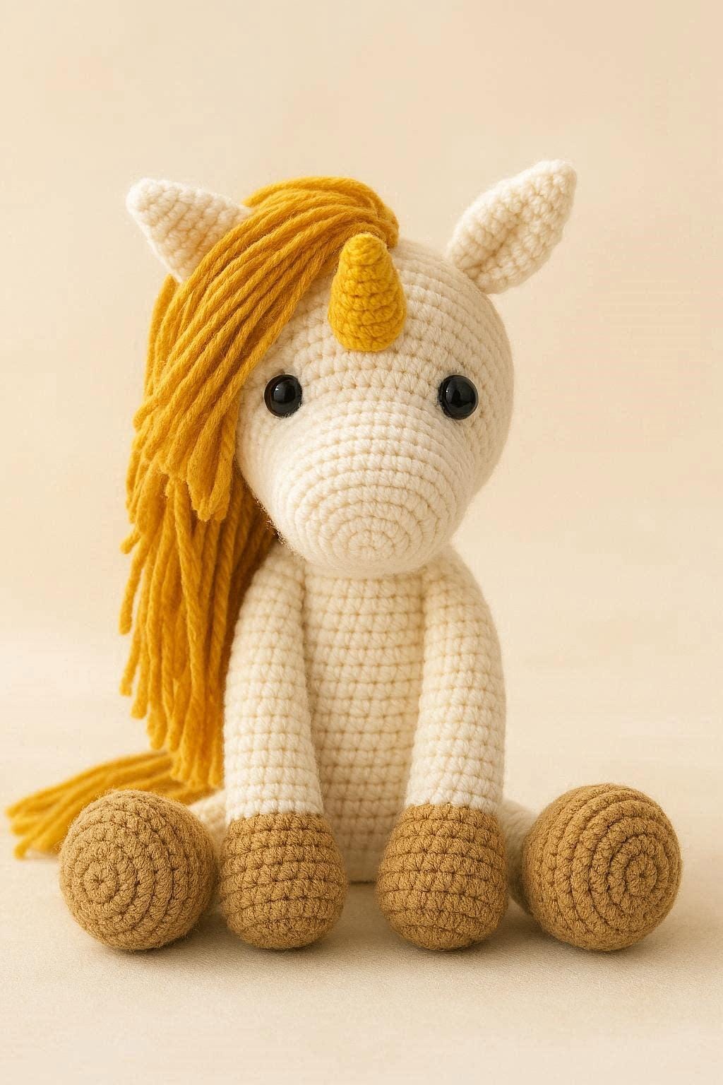 Amigurumi Unicorn Crochet Pattern – Cute Magical Unicorn Toy – Step by Step Tutorial with Photos