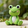 Adorable Kawaii Frog Amigurumi Crochet Pattern PDF – No-Sew Sitting Frog Toy – Quick Beginner Friendly Digital Download