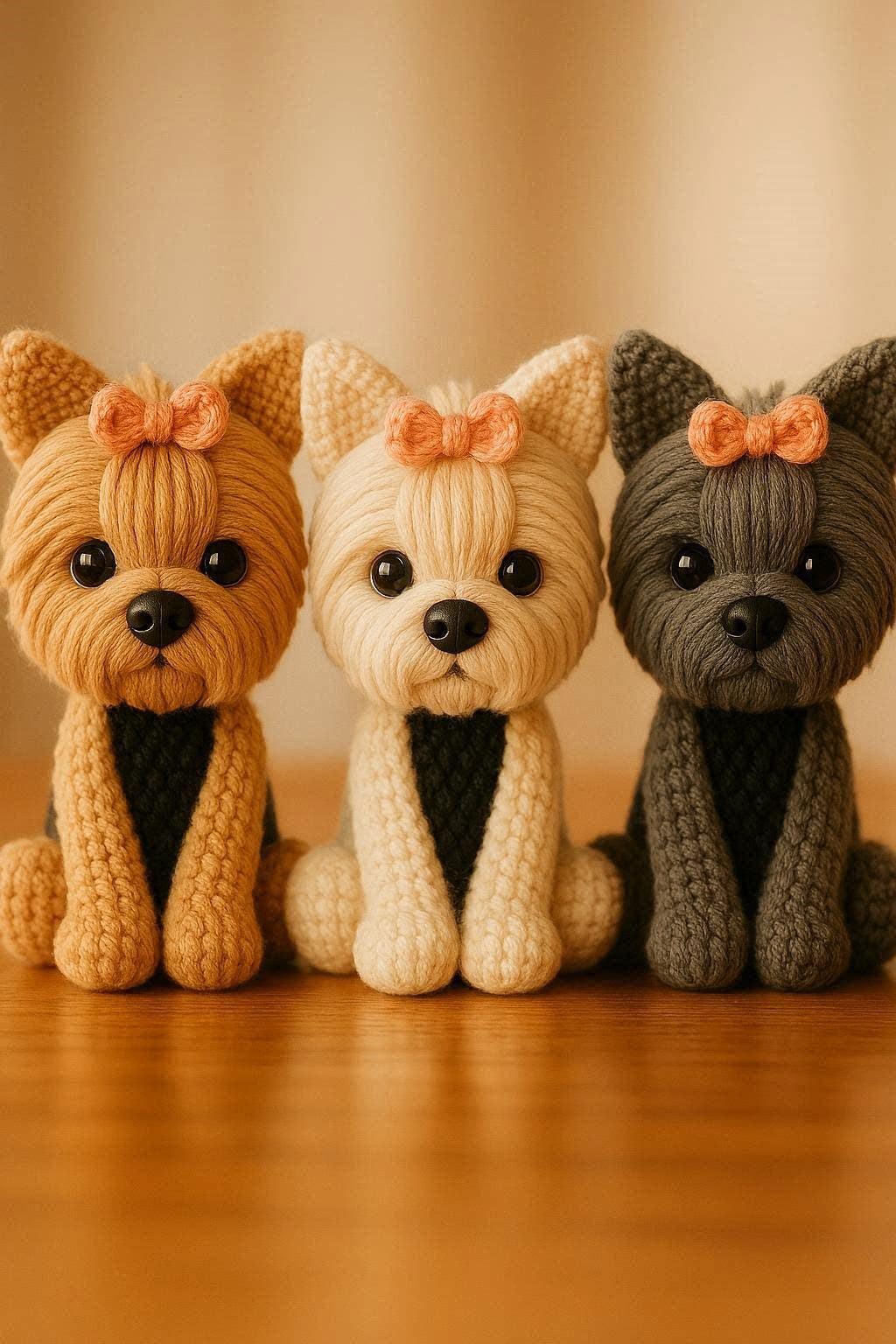 Yorkshire Terrier Amigurumi realistich Crochet Pattern | Cute Dog Plush Tutorial | Step by Step Photo Instructions | PDF Download