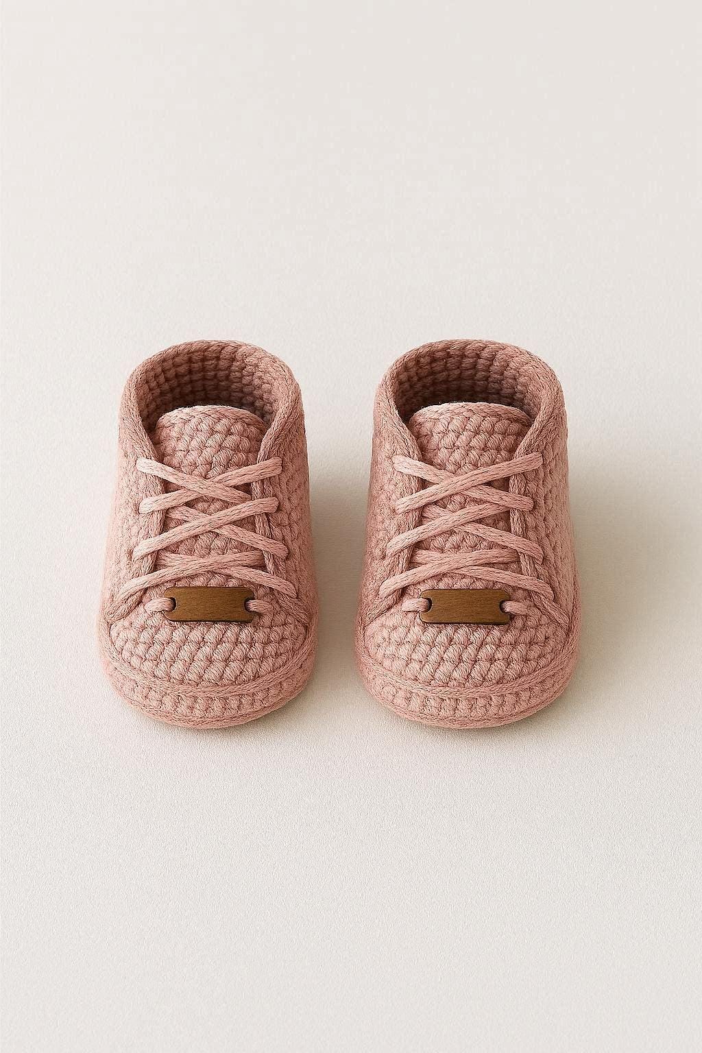 Sporty Baby Booties Crochet Pattern with Step by Step Photos | Multi Size 0–12 Months | Sneaker Style Baby Shoes PDF