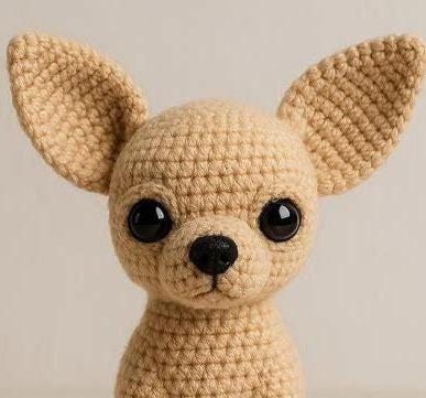 Chihuahua Crochet Pattern PDF – Realistic Amigurumi Dog Tutorial With Photos step by step– Schema Uncinetto Chihuahua