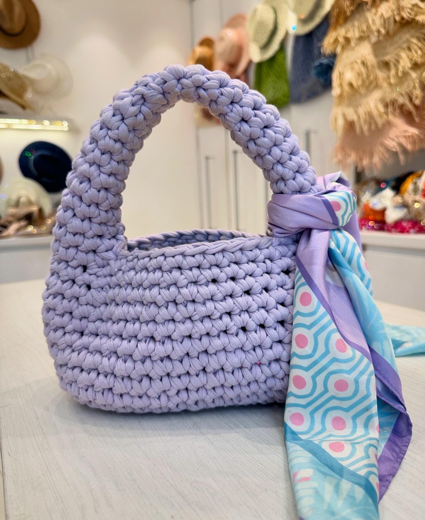 Crochet Hobo Bag Pattern with Tubular Handle – DIY Handmade Purse Tutorial, Step-by-Step Crochet Instructions, Boho Chic Bag Pattern