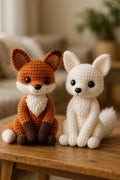Amigurumi Fox Crochet Pattern PDF | Schema Uncinetto Volpe Amigurumi PDF – Realistic Sitting Toy, DIY Plush Animal, Instant Download
