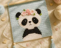 Crochet Panda Wall Hanging Pattern | Animal Tapestry | Nursery Art | Cozy Handmade Home Decor Tutorial