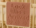 Crochet Blanket Pattern "Look Who's Arrived" | Puff Stitch Baby with Hearts | PDF
